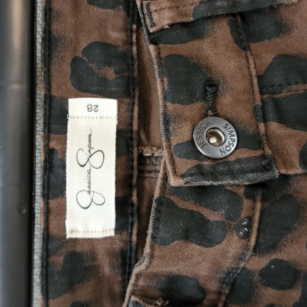 Jessica Simpson Leopard Jeans - Picture 6 of 7